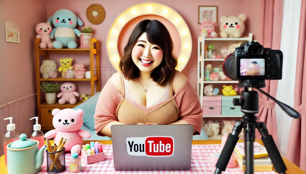 ぽっちゃり系女子YouTubeチャンネルの画像